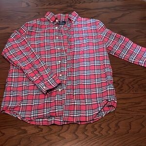 Men’s vineyard vines plaid button down, size L